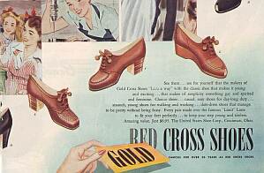 Red Cross Shoes Advertise in Life Magazine, March 15, 1943