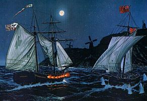 Picture Source: Painting by Dean Ellis,  Courtesy of U. S. Coast Guard Public Affairs Staff