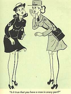 Winnie the WAC cartoon by Cpl. Vic Herman